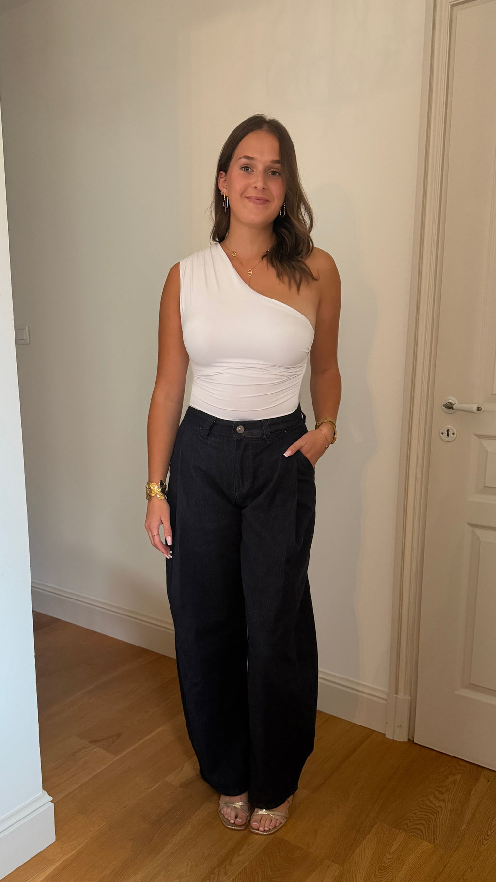 JEAN BALLOON BLEU FONCÉ - NINA