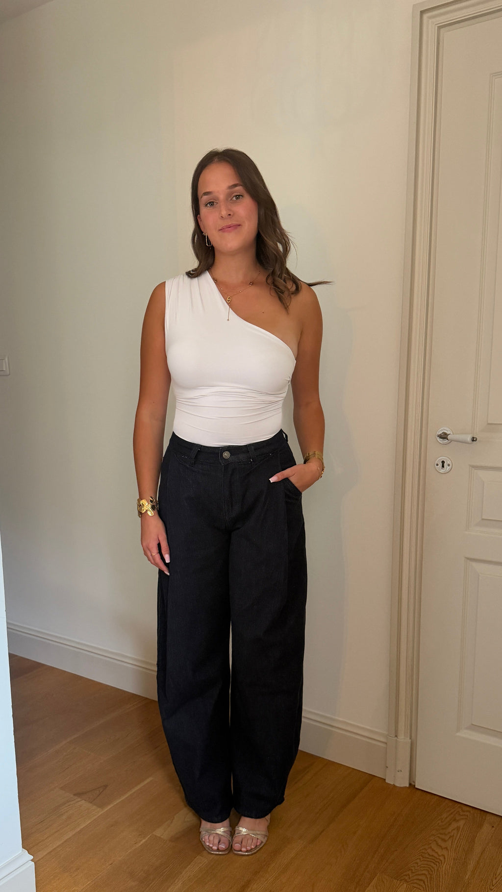 JEAN BALLOON BLEU FONCÉ - NINA