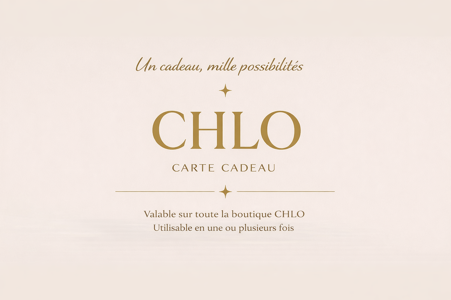 E-Carte cadeau CHLO (Envoi instantané)