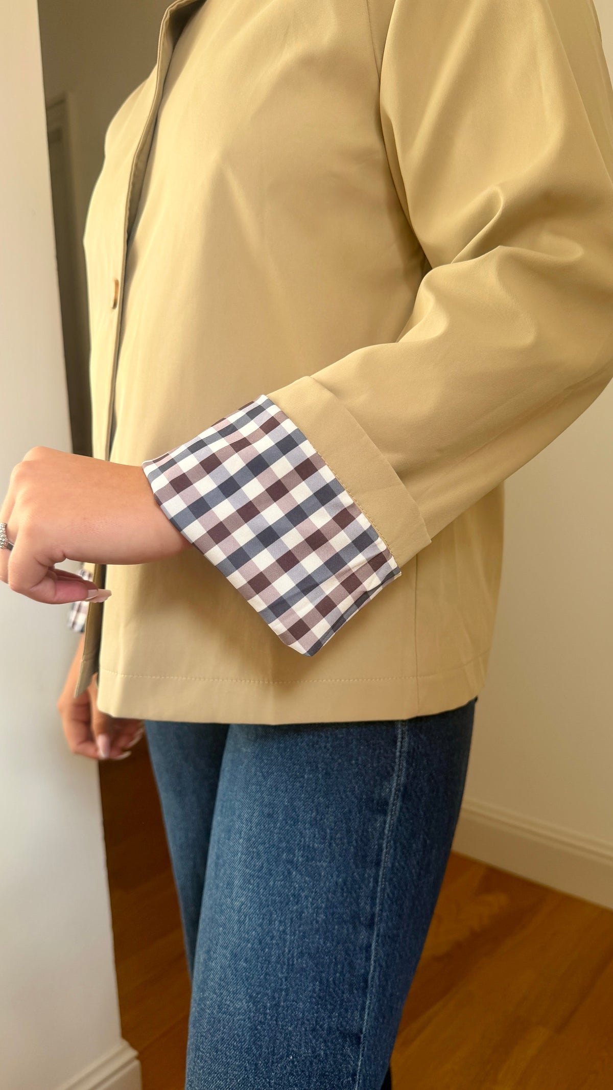 TRENCH COL VICTORIEN BEIGE - JULIETTE