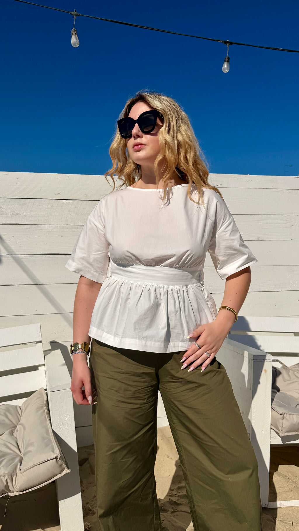CHEMISE DOS NU BLANCHE - IRIS