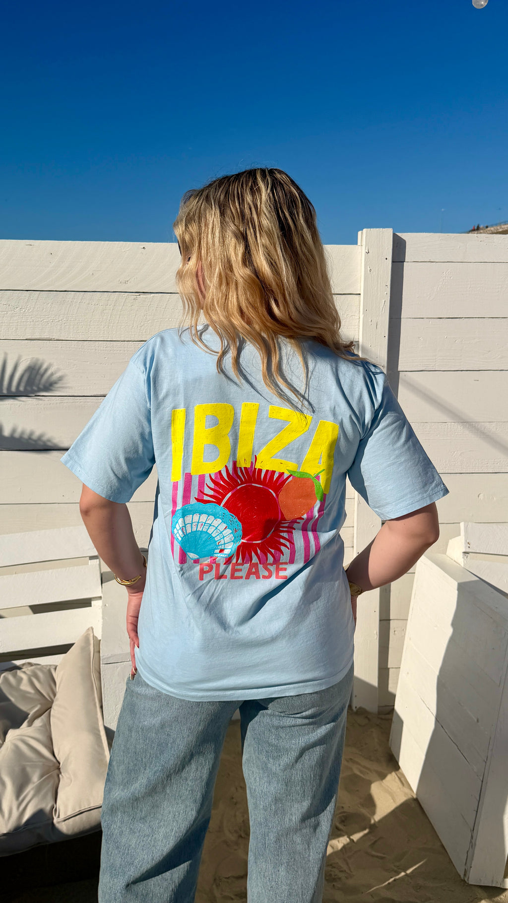 T-SHIRT BLEU - IBIZA