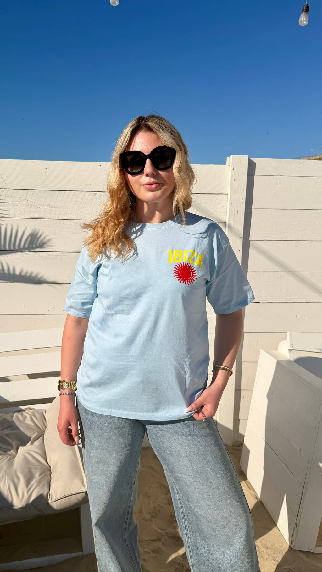 T-SHIRT BLEU - IBIZA