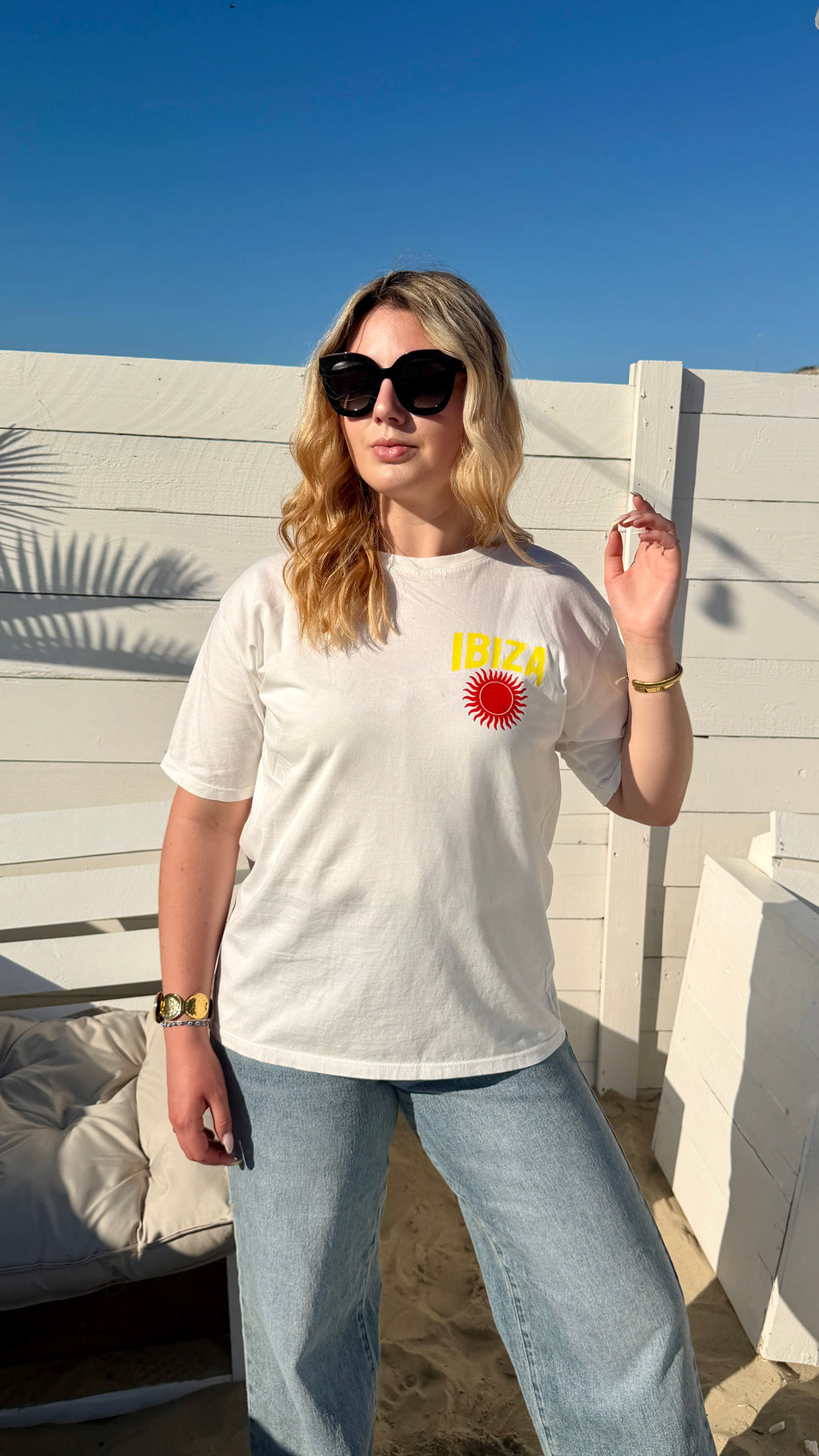 T-SHIRT BLANC - IBIZA
