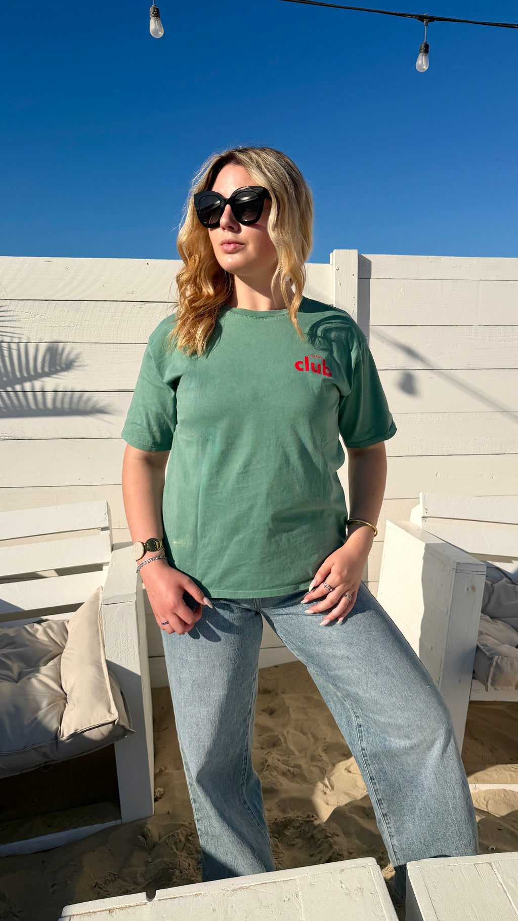 T-SHIRT VERT - CAFÉ CLUB