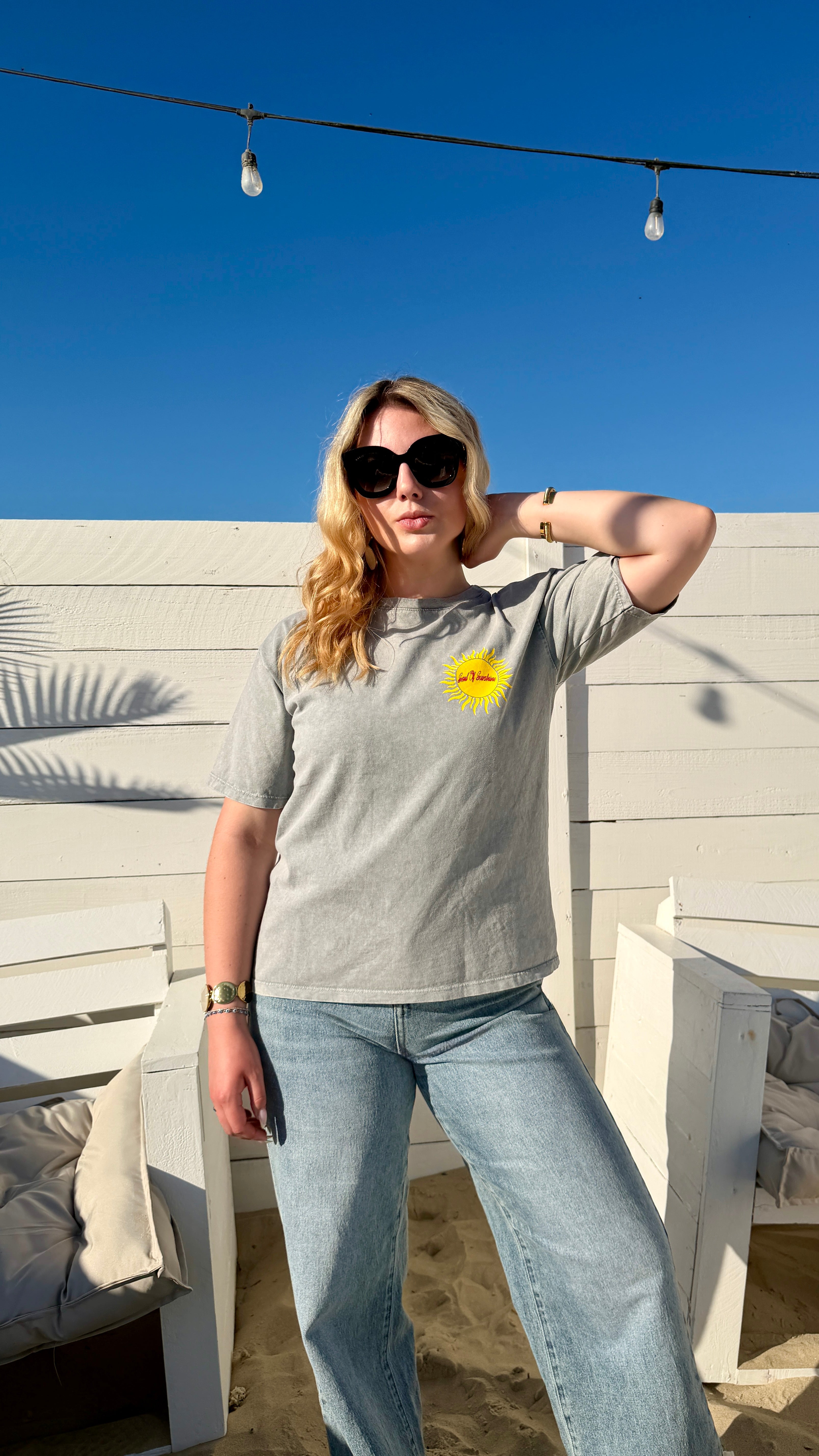 T-SHIRT GRIS - CALIFORNIA