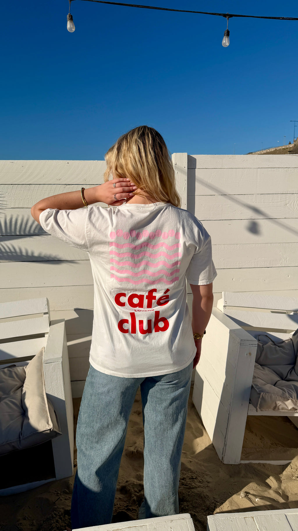 T-SHIRT BLANC - CAFÉ CLUB