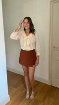 JUPE-SHORT MARRON - ALIXE
