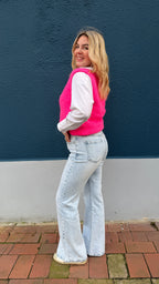 PULL SANS MANCHE ROSE - MAÉ