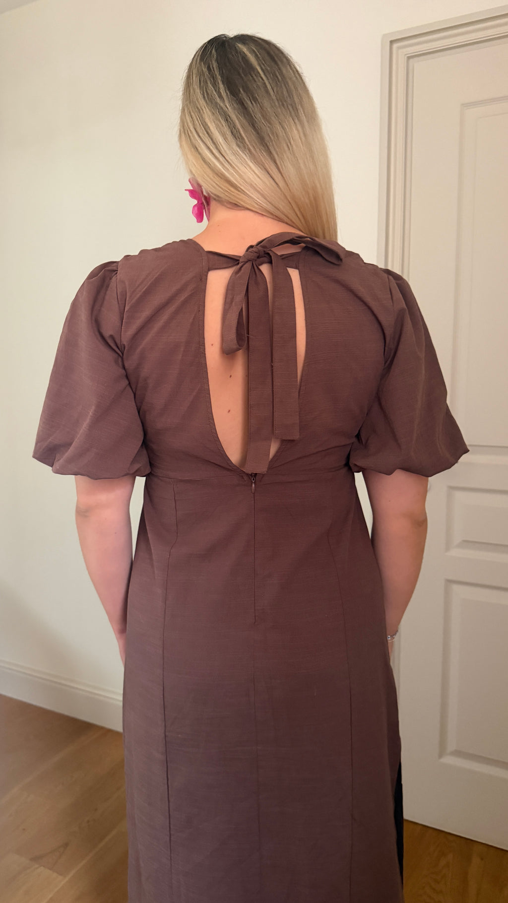 ROBE LONGUE MARRON- VANESSA