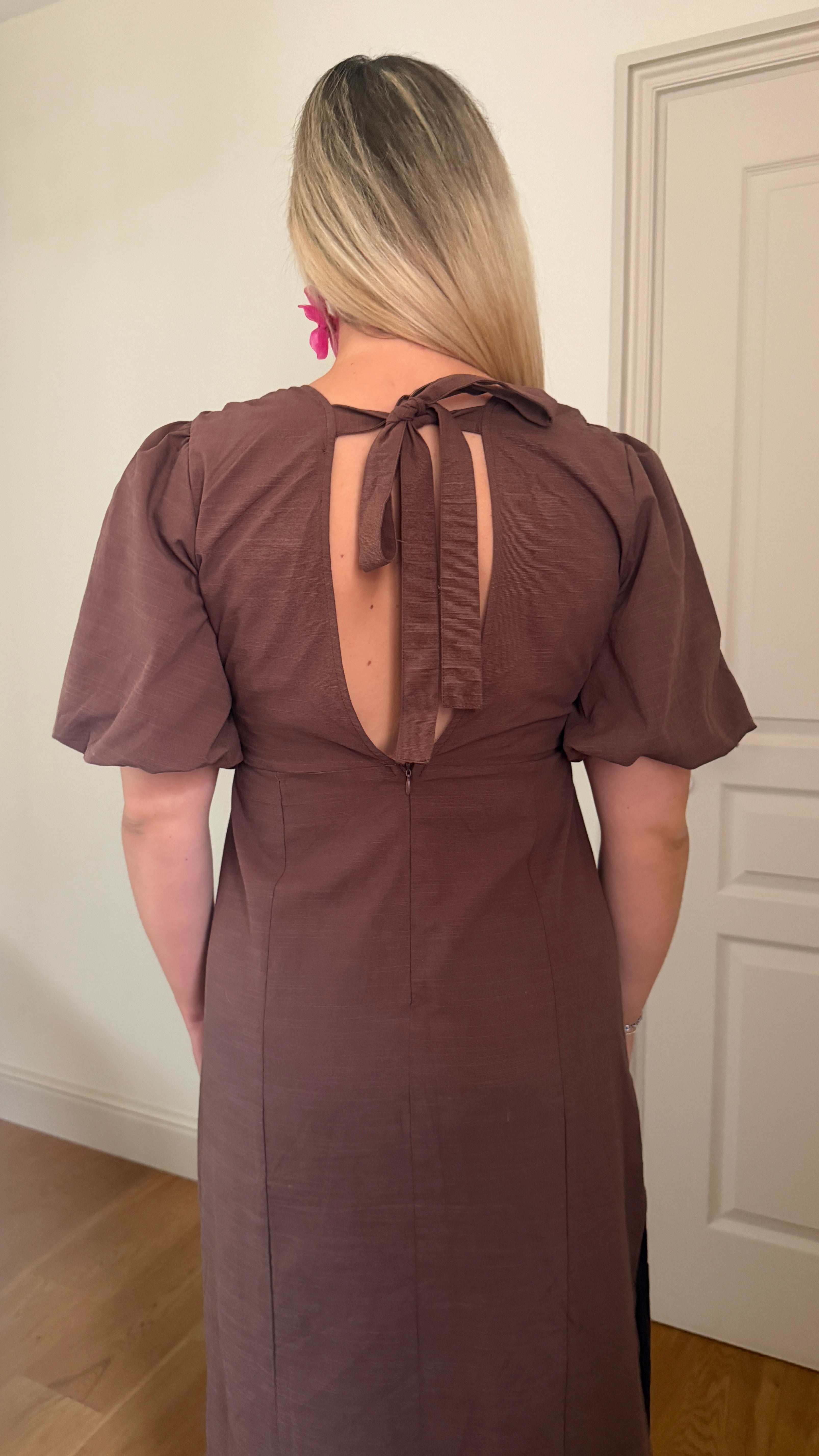 ROBE LONGUE MARRON- VANESSA