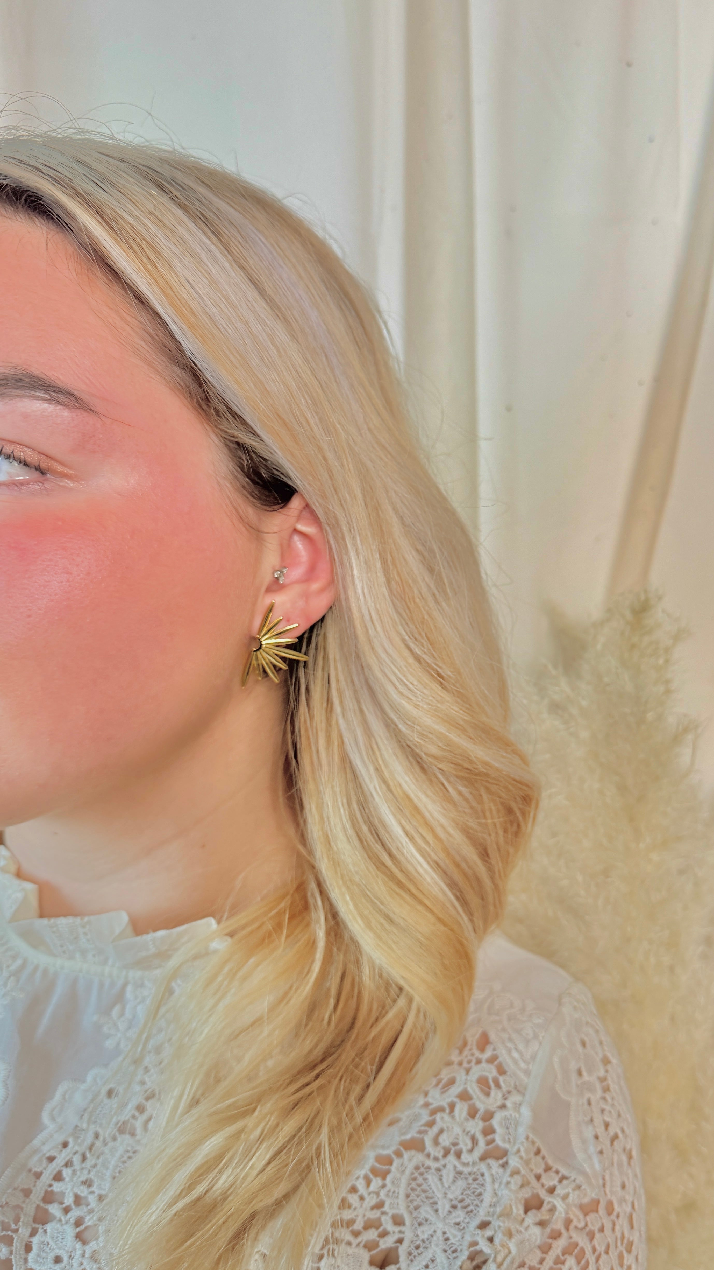 BOUCLES D'OREILLES DORÉ - NINON