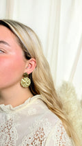 BOUCLE D'OREILLE DORÉ - NINA