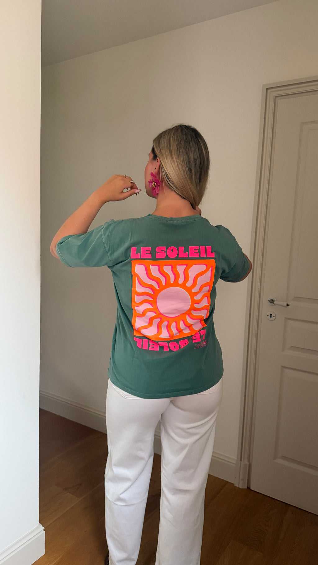 T-SHIRT VERT - SOLEIL