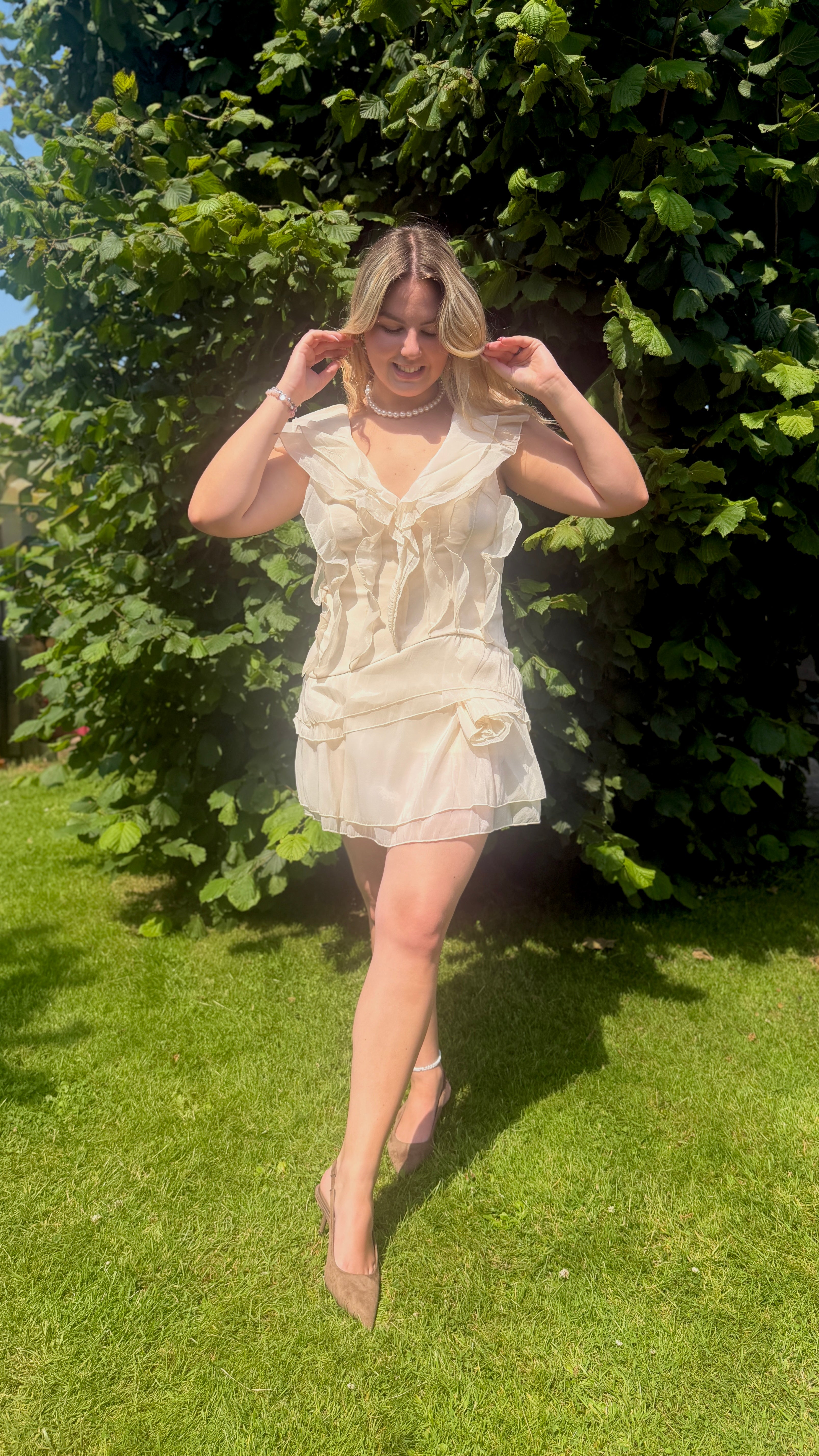 ROBE SHORT BEIGE - LUCIE