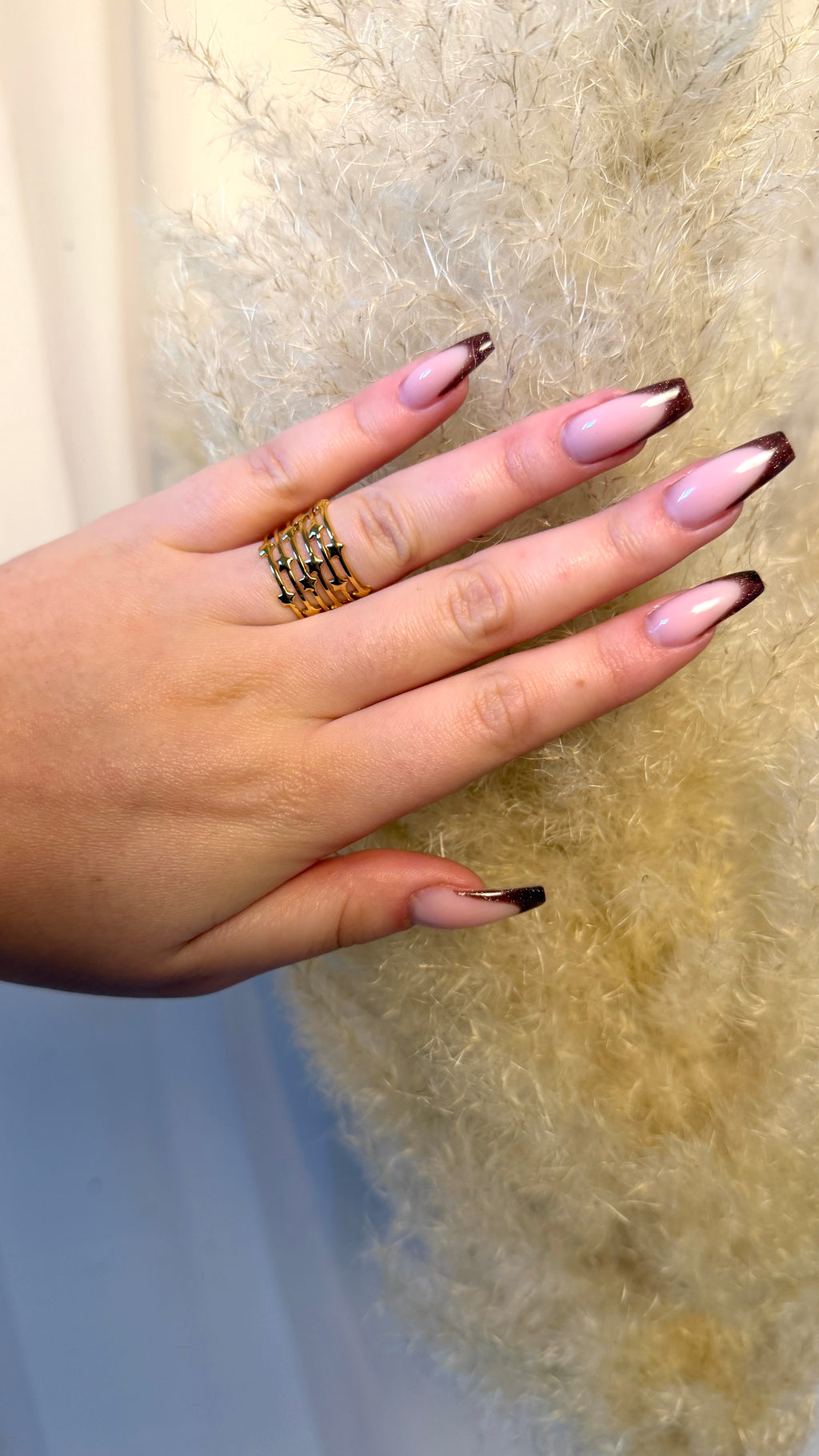 BAGUE ACIER INOXYDABLE DORÉ - ANA