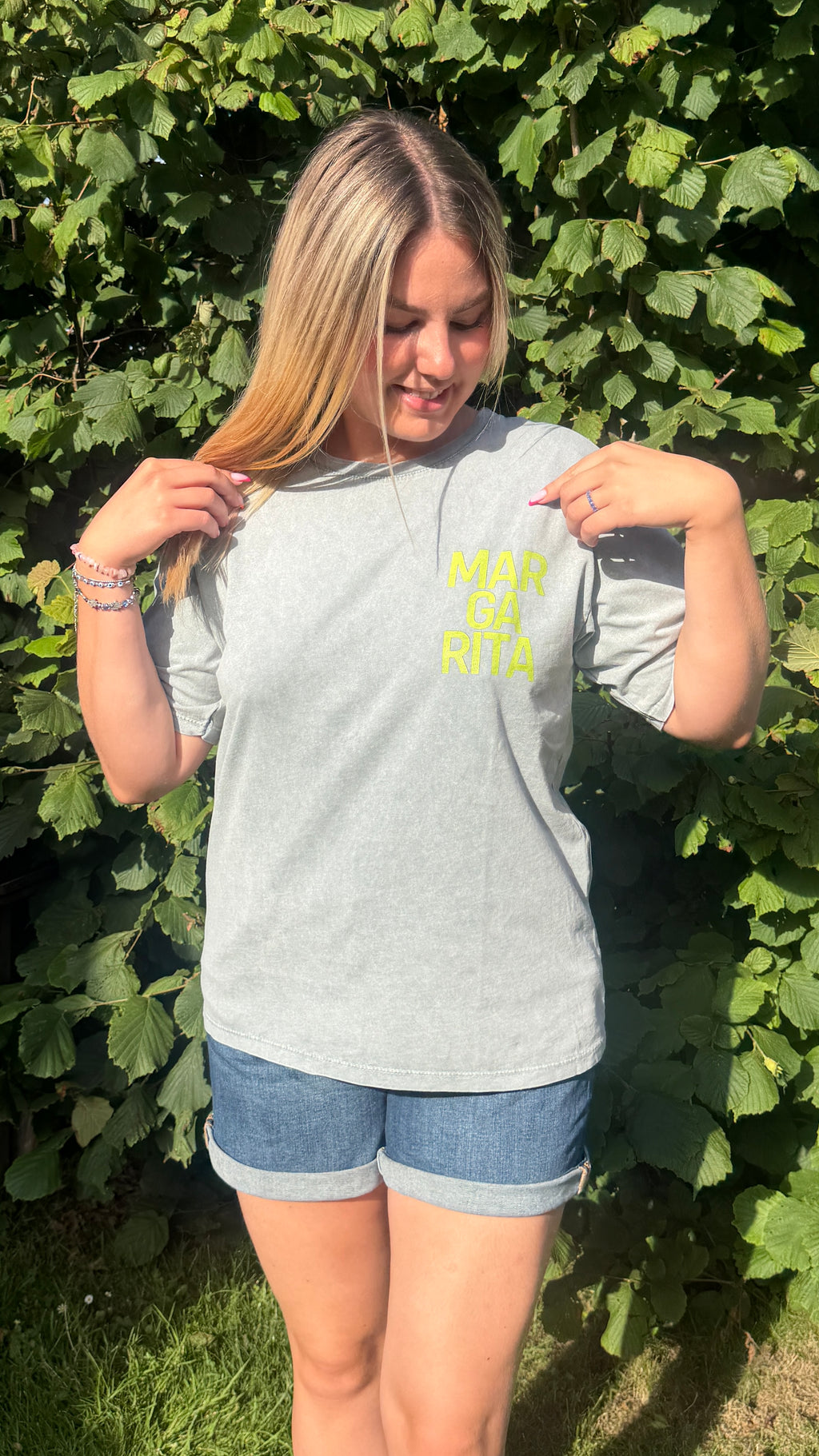 T-SHIRT GRIS - MARGARITA