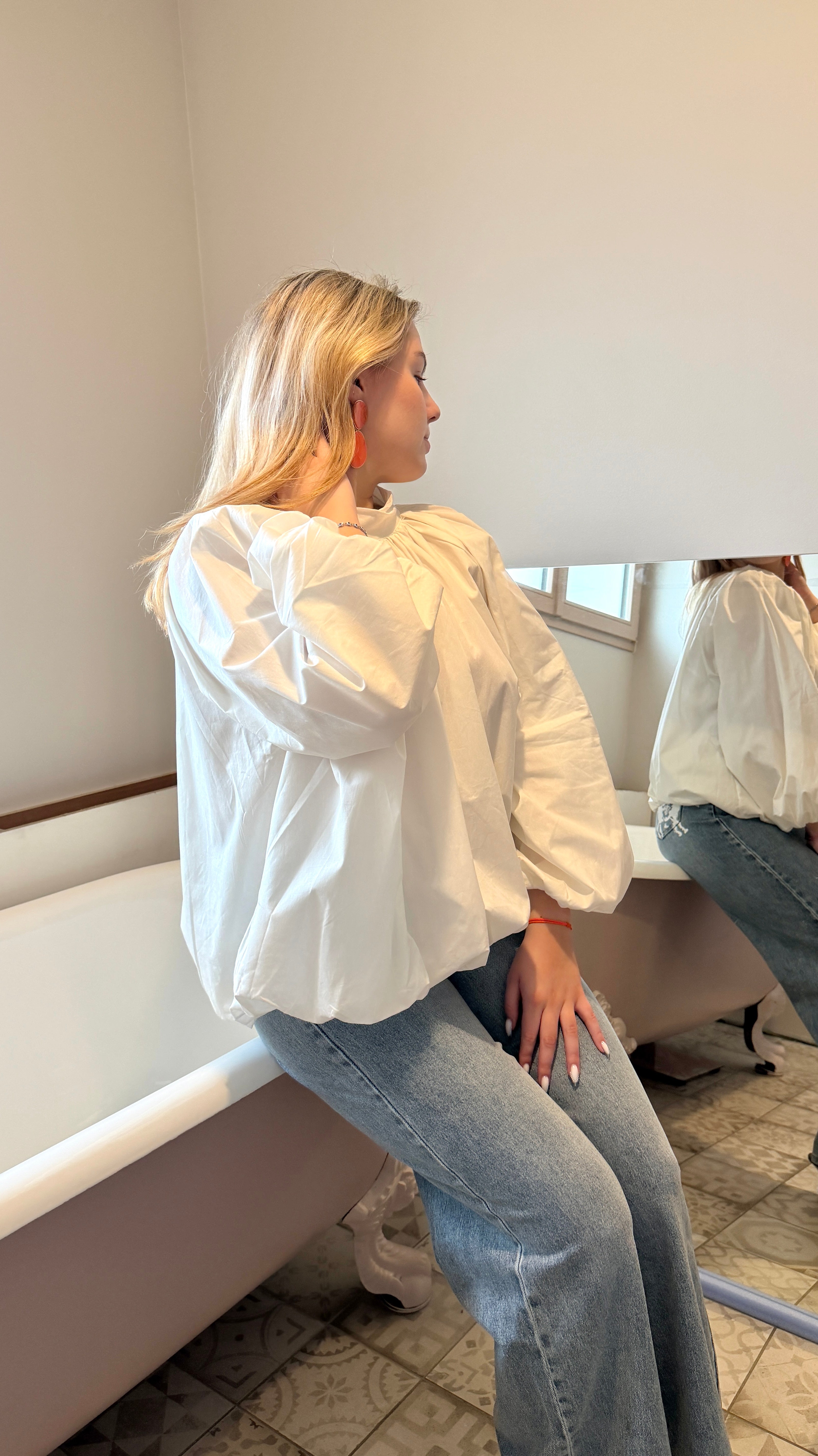 BLOUSE DOS NU BLANCHE- VICTORIA