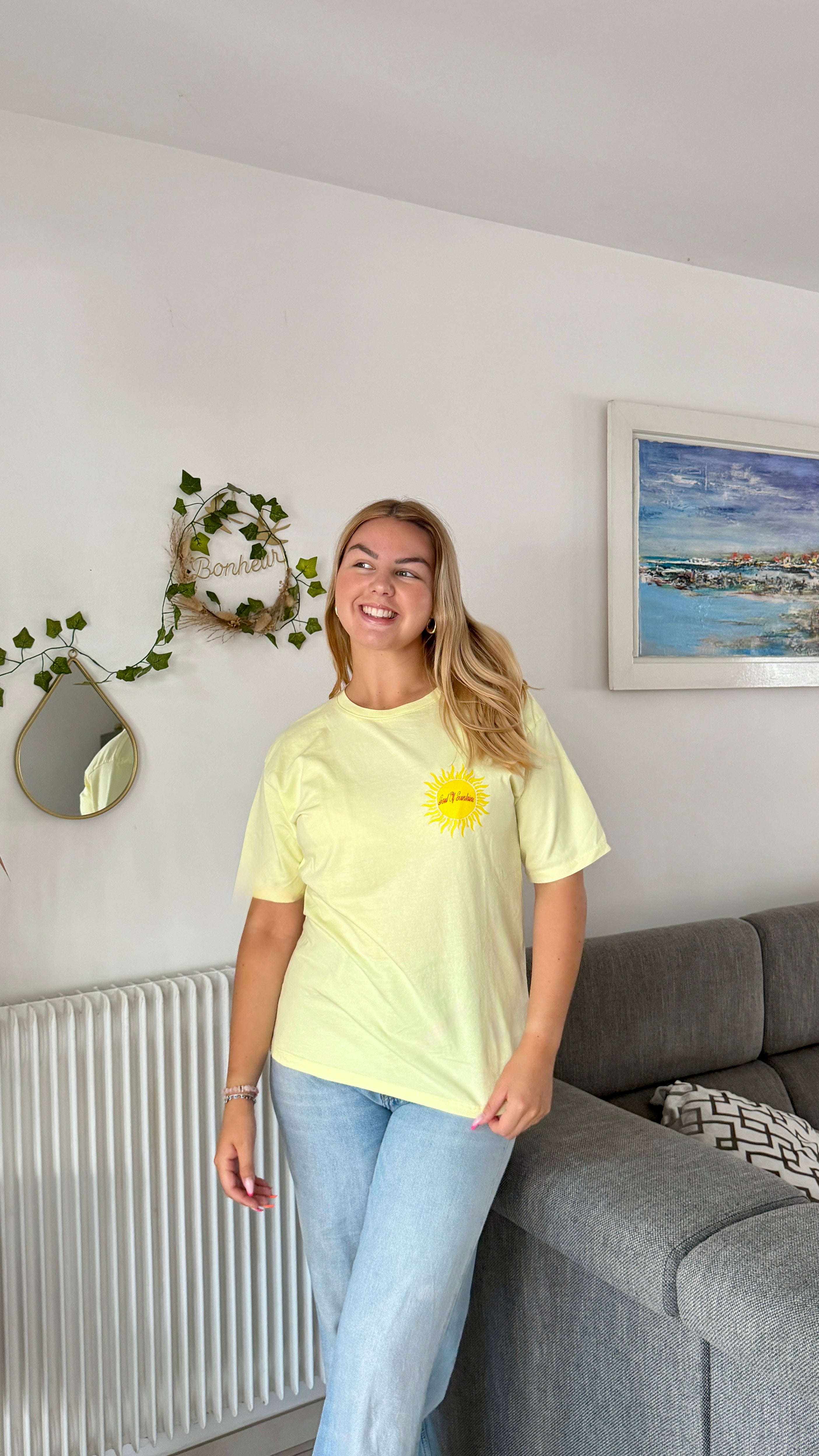 T-SHIRT JAUNE - CALIFORNIA