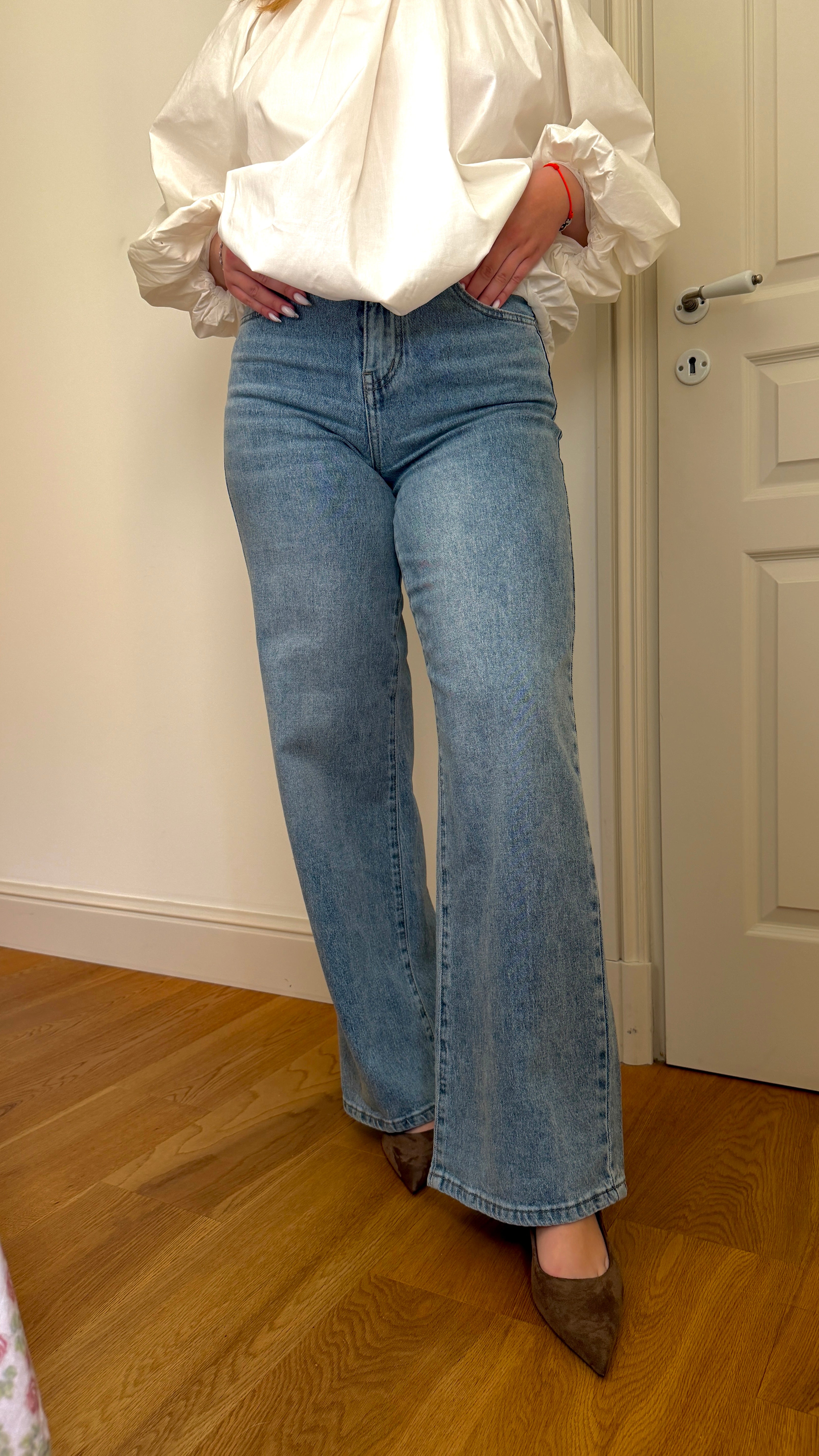 JEAN IMPRIMÉ BLEU- BELLA