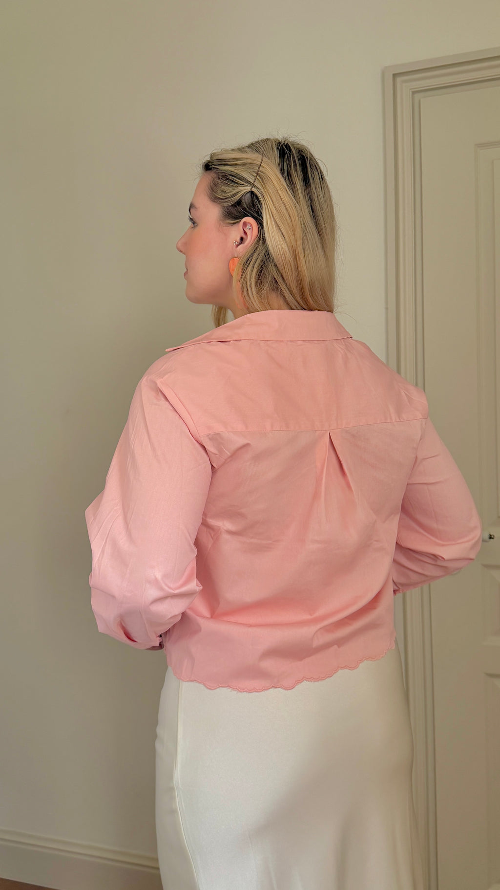 CHEMISE BRODERIE ROSE-ROSALIE