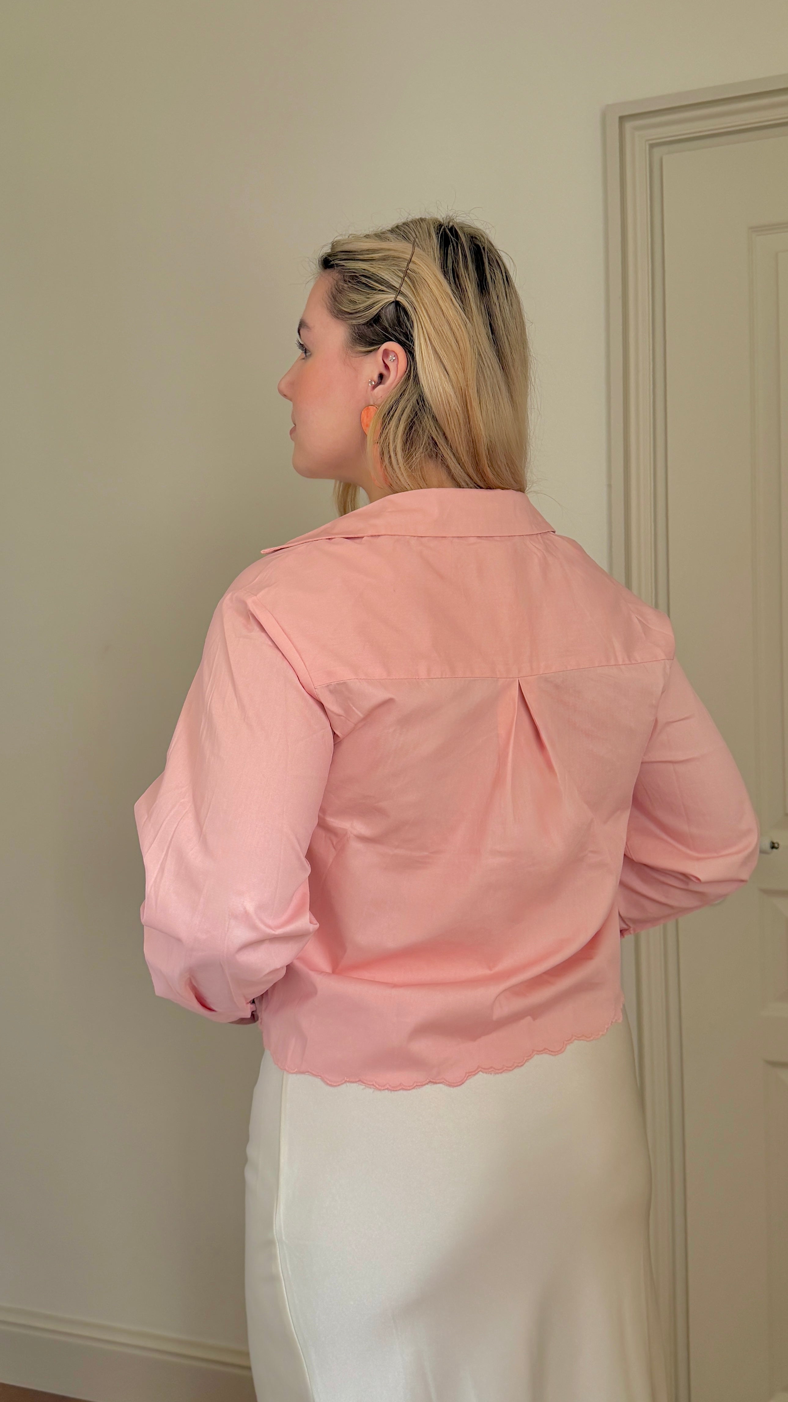 CHEMISE BRODERIE ROSE-ROSALIE